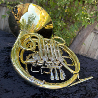 Engelbert Schmid "Golden Cut" - F/Bb Double French Horn - Yellow Brass - Detachable Bell - Unlacquered Finish