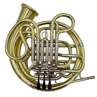 Hans Hoyer 6801A - F/Bb Double Horn - Yellow Brass - Detachable Bell - Lacquered Finish - Serial #: 481815 (Pre-Owned)