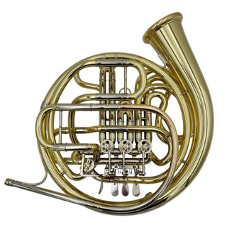 Hans Hoyer 6801A - F/Bb Double Horn - Yellow Brass - Detachable Bell - Lacquered Finish - Serial #: 481815 (Pre-Owned)