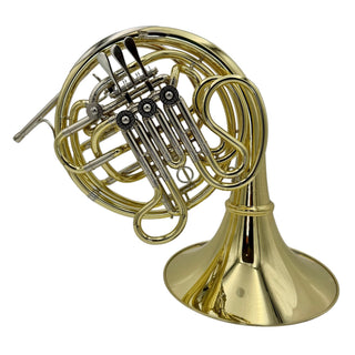 Hans Hoyer 6801A - F/Bb Double Horn - Yellow Brass - Detachable Bell - Lacquered Finish - Serial #: 481815 (Pre-Owned)