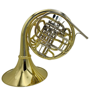 Hans Hoyer 6801A - F/Bb Double Horn - Yellow Brass - Detachable Bell - Lacquered Finish - Serial #: 481815 (Pre-Owned)