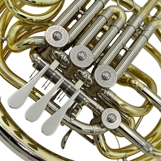 Hans Hoyer 6801A - F/Bb Double Horn - Yellow Brass - Detachable Bell - Lacquered Finish - Serial #: 481815 (Pre-Owned)