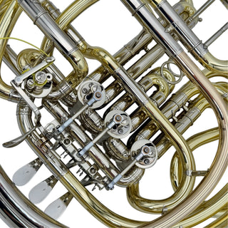 Hans Hoyer 6801A - F/Bb Double Horn - Yellow Brass - Detachable Bell - Lacquered Finish - Serial #: 481815 (Pre-Owned)