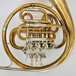 Hans Hoyer Compensating F/Bb Double Horn - Fixed Bell - Unlacquered Finish - Serial #: 102857 (As-Is)