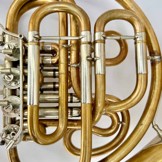 Hans Hoyer Compensating F/Bb Double Horn - Fixed Bell - Unlacquered Finish - Serial #: 102857 (As-Is)