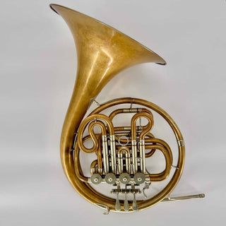 Hans Hoyer Compensating F/Bb Double Horn - Fixed Bell - Unlacquered Finish - Serial #: 102857 (As-Is)