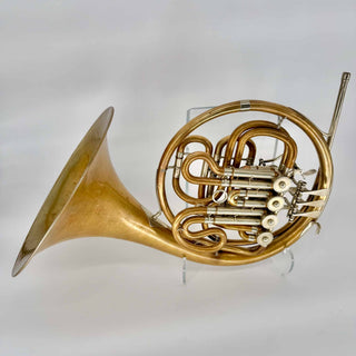 Hans Hoyer Compensating F/Bb Double Horn - Fixed Bell - Unlacquered Finish - Serial #: 102857 (As-Is)
