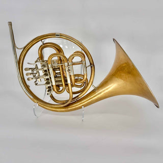 Hans Hoyer Compensating F/Bb Double Horn - Fixed Bell - Unlacquered Finish - Serial #: 102857 (As-Is)