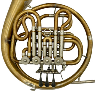 Hans Hoyer Compensating F/Bb Double Horn - Fixed Bell - Unlacquered Finish - Serial #: 102857 (Pre-Owned)