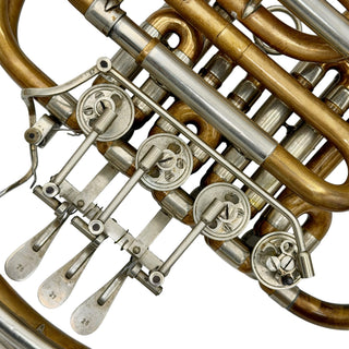 Hans Hoyer Compensating F/Bb Double Horn - Fixed Bell - Unlacquered Finish - Serial #: 102857 (Pre-Owned)