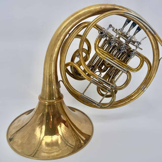 Hans Hoyer G10 w/ Patterson Leadpipe - F/Bb Double Horn - Unlacquered - Detachable Bell - Serial #: 443750 (As-Is)
