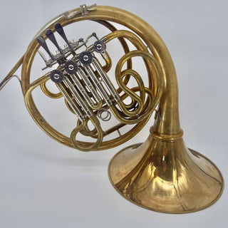 Hans Hoyer G10 w/ Patterson Leadpipe - F/Bb Double Horn - Unlacquered - Detachable Bell - Serial #: 443750 (As-Is)