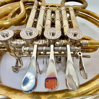 Hans Hoyer G10 w/ Patterson Leadpipe - F/Bb Double Horn - Unlacquered - Detachable Bell - Serial #: 443750 (As-Is)