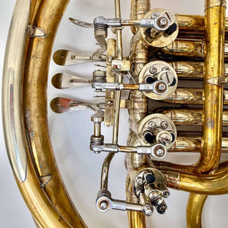 Hans Hoyer G10 w/ Patterson Leadpipe - F/Bb Double Horn - Unlacquered - Detachable Bell - Serial #: 443750 (As-Is)
