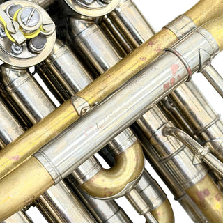 Hans Hoyer G10 with Engelbert Schmid Bell Flare with Garland - F/Bb Double Horn - Yellow Brass - Detachable Bell - Unlacquered Finish - Serial #: 429620 (Pre-Owned)