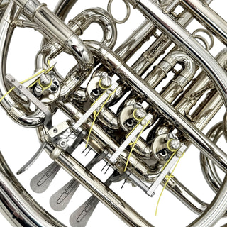 Holton H-179 - F/Bb Double French Horn - Nickel Silver - Fixed Bell - Lacquered Finish - Serial #: 61645 (Pre-Owned)