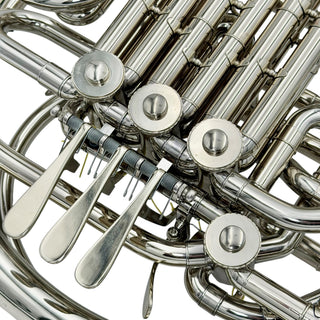 Holton H-179 - F/Bb Double French Horn - Nickel Silver - Fixed Bell - Lacquered Finish - Serial #: 670266 (Pre-Owned)