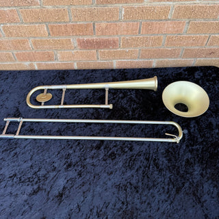 Thein Maxim Jazz Trombone - Yellow Brass Cut Bell Ice Plated