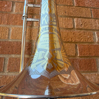 King 2B Silver Tone Tenor Trombone - Serial # 201560 (Pre-Owned)