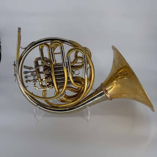 Lanstro AL1 - F/Bb Double French Horn - Detachable Bell - Unlacquered Finish - Serial #: 14 (Pre-Owned)