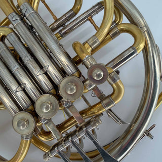 Lanstro AL1 - F/Bb Double French Horn - Detachable Bell - Unlacquered Finish - Serial #: 14 (Pre-Owned)