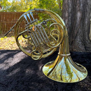 Lewis & Dürk LDx5 "Rhenish" Anniversary Edition - F/Bb Double French Horn - Yellow Brass - Detachable Bell - Unlacquered Finish