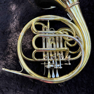 Lewis & Dürk LDx5 "Rhenish" Anniversary Edition - F/Bb Double French Horn - Yellow Brass - Detachable Bell - Unlacquered Finish