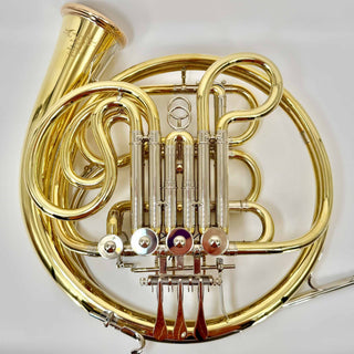 Lewis & Dürk LDx5 "Rhenish" Anniversary Edition - F/Bb Double French Horn - Yellow Brass - Detachable Bell - Unlacquered Finish