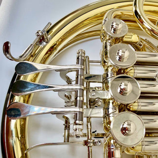 Lewis & Dürk LDx5 "Rhenish" Anniversary Edition - F/Bb Double French Horn - Yellow Brass - Detachable Bell - Unlacquered Finish