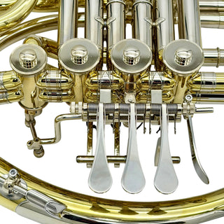 Lewis & Dürk LDx5 "Rhenish" Anniversary Edition - F/Bb Double French Horn - Yellow Brass - Detachable Bell - Unlacquered Finish