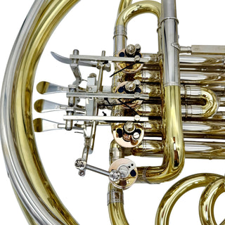Lewis & Dürk LDx5 "Rhenish" Anniversary Edition - F/Bb Double French Horn - Yellow Brass - Detachable Bell - Unlacquered Finish