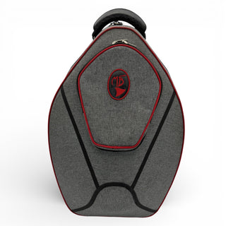Marcus Bonna MB-4 Baby 2 - Detachable Bell French Horn Case - Cationic Gray - Red Piping (Pre-Owned)
