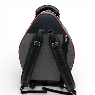 Marcus Bonna MB-4 Baby 2 - Detachable Bell French Horn Case - Cationic Gray - Red Piping (Pre-Owned)