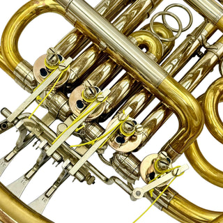 Medlin - F/Bb Double Horn - Yellow Brass - Detachable Bell - Unlacquered Finish - Serial #: 1959 (Pre-Owned)