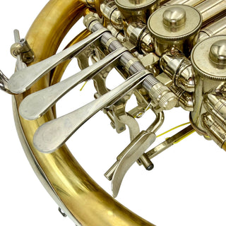 Medlin - F/Bb Double Horn - Yellow Brass - Detachable Bell - Unlacquered Finish - Serial #: 1959 (Pre-Owned)
