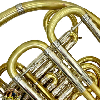 Medlin - F/Bb Double Horn - Yellow Brass - Detachable Bell - Unlacquered Finish - Serial #: 1959 (Pre-Owned)