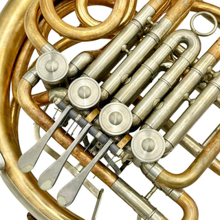 Paxman 20L - F/Bb Double French Horn - Gold Brass - Detachable Bell - Unlacquered Finish - Serial #: 98023 L (Pre-Owned)
