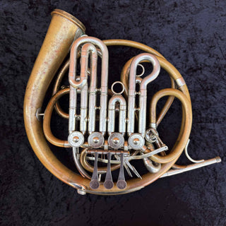 Paxman 40L Bb/High F Descant Horn - Gold Brass - Detachable Bell - Unlacquered Finish - Serial #: 118413L (*AS-IS*)