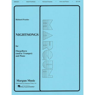 Nightsongs for Flugelhorn and/or Trumpet and Piano by Richard Peaslee