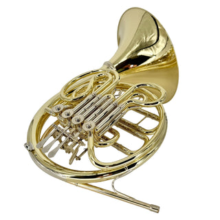 Ricco Kühn W 283 - F/Bb Double French Horn - Yellow Brass - Detachable Bell - Unlacquered Finish