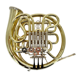 Ricco Kühn W 283 - F/Bb Double French Horn - Yellow Brass - Detachable Bell - Unlacquered Finish