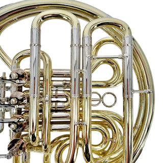 Ricco Kühn W 283 - F/Bb Double French Horn - Yellow Brass - Detachable Bell - Unlacquered Finish
