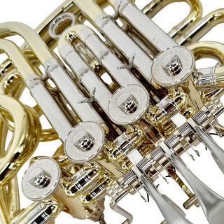 Ricco Kühn W 283 - F/Bb Double French Horn - Yellow Brass - Detachable Bell - Unlacquered Finish