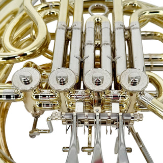 Ricco Kühn W 283 - F/Bb Double French Horn - Yellow Brass - Detachable Bell - Unlacquered Finish