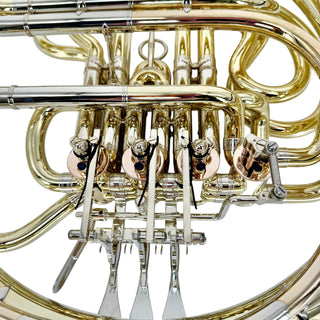 Ricco Kühn W 283 - F/Bb Double French Horn - Yellow Brass - Detachable Bell - Unlacquered Finish