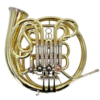 Ricco Kühn W 293 - F/Bb Double French Horn - Yellow Brass - Detachable Bell - Unlacquered Finish