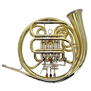 Ricco Kühn W 293 - F/Bb Double French Horn - Yellow Brass - Detachable Bell - Unlacquered Finish