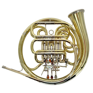 Ricco Kühn W 293 - F/Bb Double French Horn - Yellow Brass - Detachable Bell - Unlacquered Finish