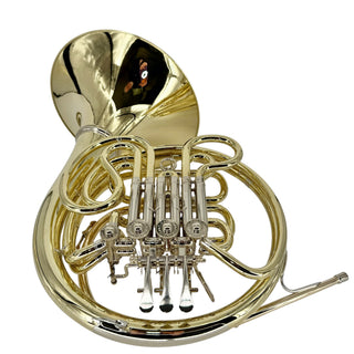 Ricco Kühn W 293 - F/Bb Double French Horn - Yellow Brass - Detachable Bell - Unlacquered Finish