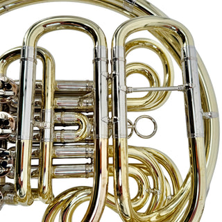Ricco Kühn W 293 - F/Bb Double French Horn - Yellow Brass - Detachable Bell - Unlacquered Finish